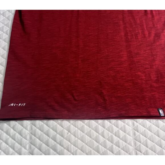 Nike Mens NBA Houston Rockets Dri-fit The Nike Tee SS Shirt Red Sz Med - Picture 3 of 8
